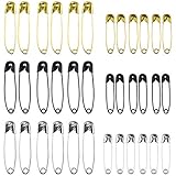 【Einfache Aufbewahrung】 : Diese Sicherheitsnadeln werden mit einer transparenten Aufbewahrungsbox zur Aufbewahrung und separaten Stiften in verschiedenen Abmessungen und Farben geliefert.