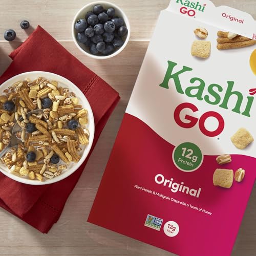 Kashi GO Breakfast Cereal, Fiber Cereal, Family Breakfast, Original (8 Boxes)