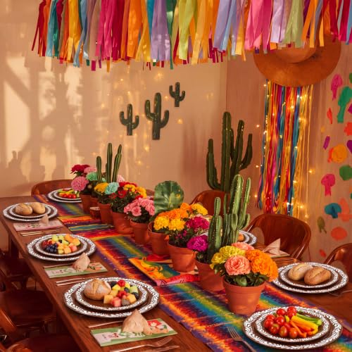 Yungyan Mexican Plastic Plates Bulk, 7.5inch and 10.25inch, Brown White, 50 by Yungyan - Used condition - Image 5