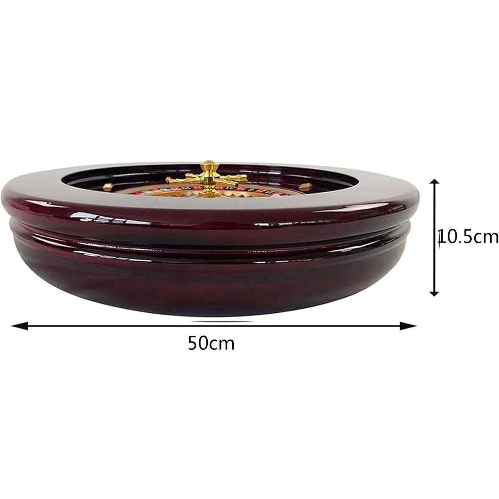 Generico Roulette La Set di Ruote for Roulette in Legno Roulette da 12 Pollici Giochi da Tavolo con Giradischi Europei Giochi da Tavolo for Il Tempo Libero Gioco della Roulette Tavolo