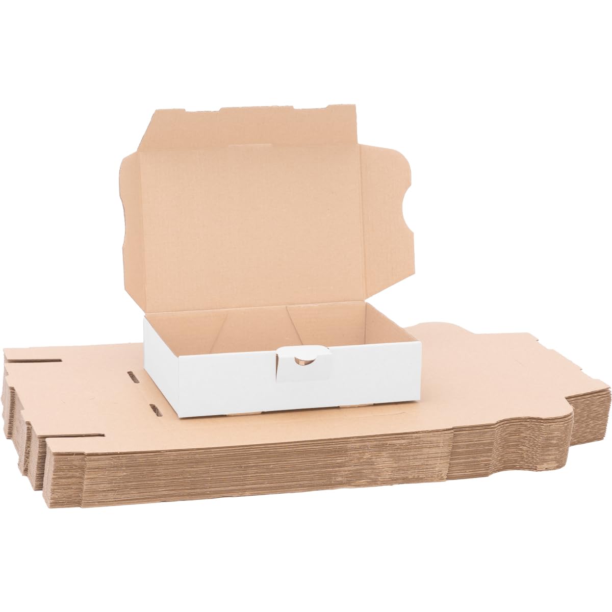 OfficeKing® 500 x Maxibriefkartons 180 x 130 x 45 mm Weiss - Marken-Qualität
