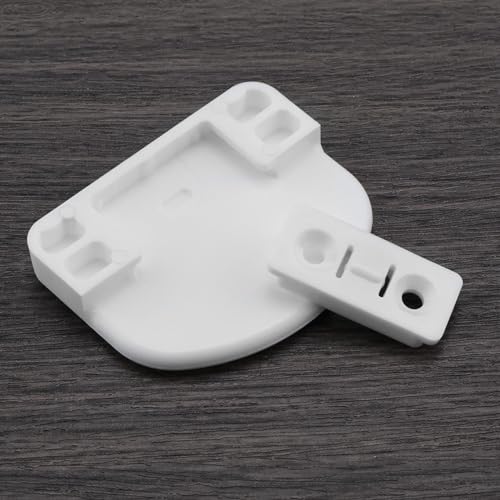 EMSea 2 Sets Balkontürgriff Terrassentür Ziehgriff Fensterziehgriff Set Kompatibel mit Schüco 298973 Ziehgriff Muschel 60mmx47mm Weiß