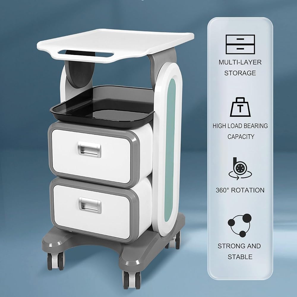 Carrello professionale con cassetti per saloni di bellezza medici, ospedali e soluzioni per la casa