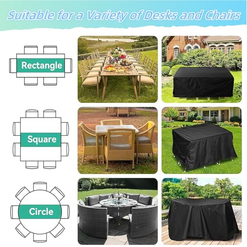 Housse de protection contre le gel et le vent pour table et chaises - 7