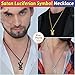 FaithHeart Satan Necklace for Male Punk Gothic Jewelry Satanic Symbol Sigil of Lucifer Pendant Charms for Female