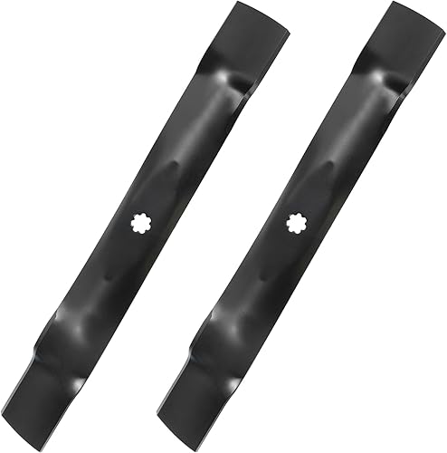 Cluparis 561811B - Cuchillas para cortacésped John Deere de 42 pulgadas - GX22151 cuchilla de elevación mediana compatible con John Deere 102 115