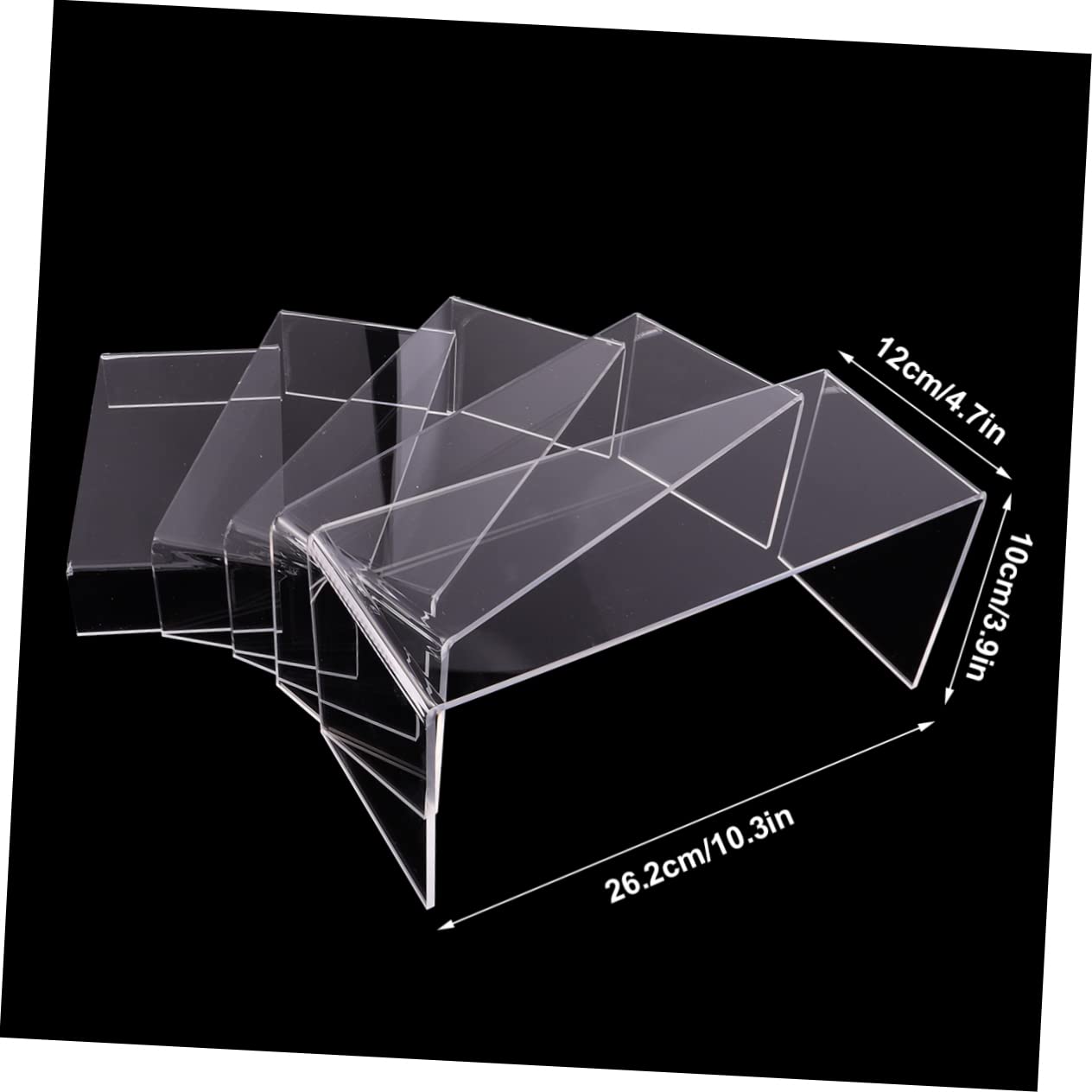 Unomor Acrylic Stands 5pcs U-Shaped Shoe Display Shelves Versatile for Retail