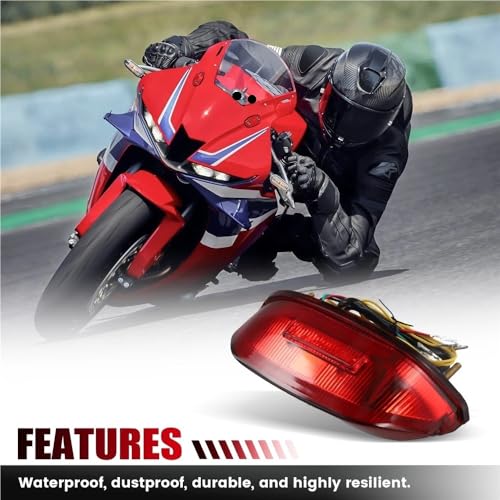 Intermitentes integrados y luz trasera de freno para CBR600RR 2013-2023 5