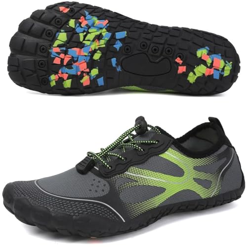 Image of LIZRHA Water Shoes for Men and Women Quick Dry Aqua Swim Barefoot Shoes for Outdoor Fishing Beach Pool Boat Surfing Walking Water Park and Yoqa Activities