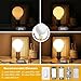 Leools LED Light Bulb G25/G80 Dimmable Flick-Free Matt 6W Frosted Glass CRI95 Warm White 600LM, 60W Equivalent Vintage LED Edison Globe Filament Light Bulb,Dim-to-Warm 2200-2700K,E26 Base, 4 Pack