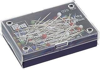 Prym Glass-Headed Pins, Metal, Multi-Colour, 5.7 x 4 x 1.5 cm