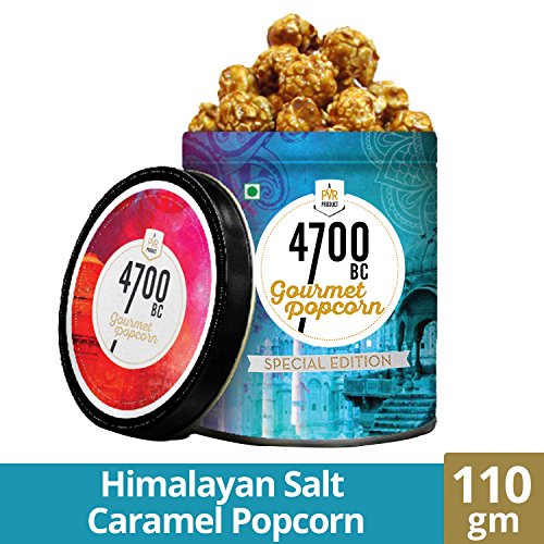 Image of 4700BC Gourmet Popcorn: Tiramisu Chocolate Tin, 135g & 4700BC Himalayan Salt Caramel Popcorn, Tin, 125g