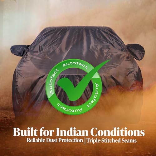 Image of Autofact Premium Car Cover for Nexon 2017-2023 | All Weather Water-Resistant Full Body Car Cover | Light-Weight Triple-Stitched Outdoor Shield with UV Protection, Dustproof & Heat-Resistant