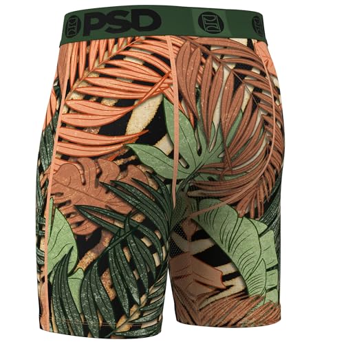 PSD Men's Boxer Briefs - Untamed Tropics, 7 Inch Inseam, Moisture-Wicking, 4-Way Stretch, Boxer Briefs for Men, Large3
