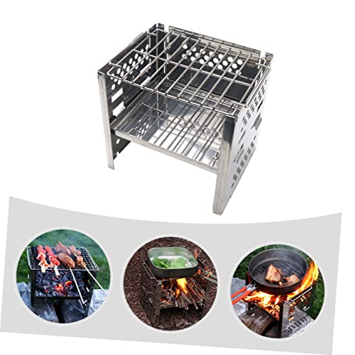 Accessoire cuisine barbecue réglable pour réchaud de camping de jardin