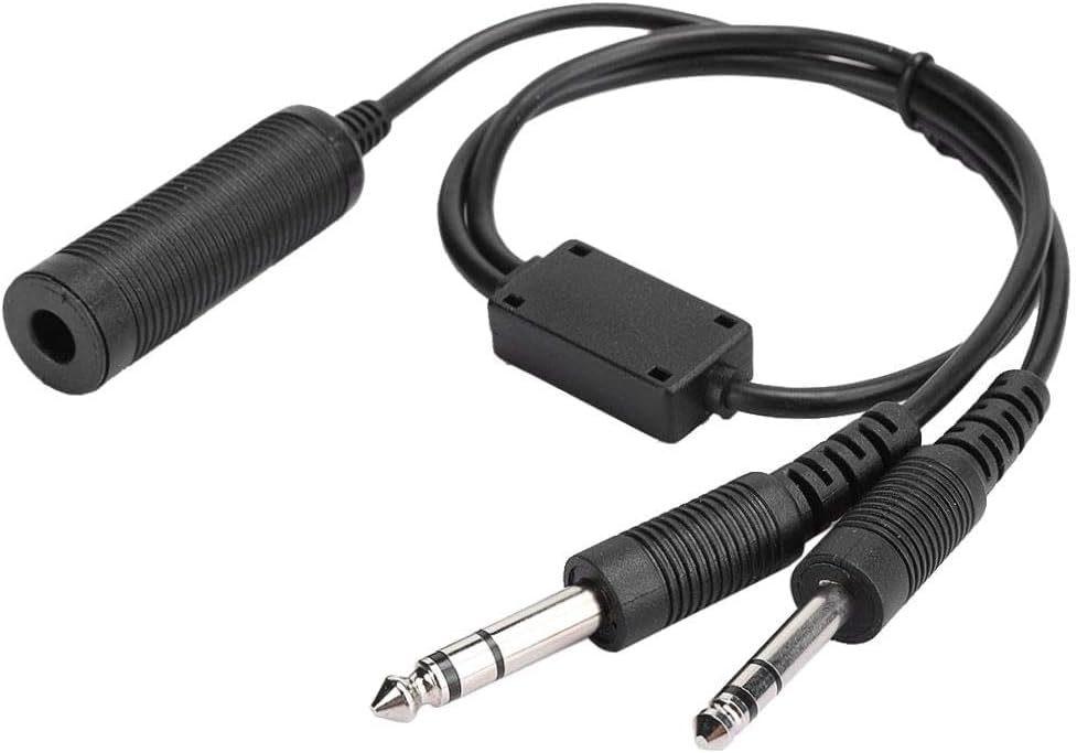 Amazon.com: Helicopter to General Aviation Headset Adapter Cable - Dual ...