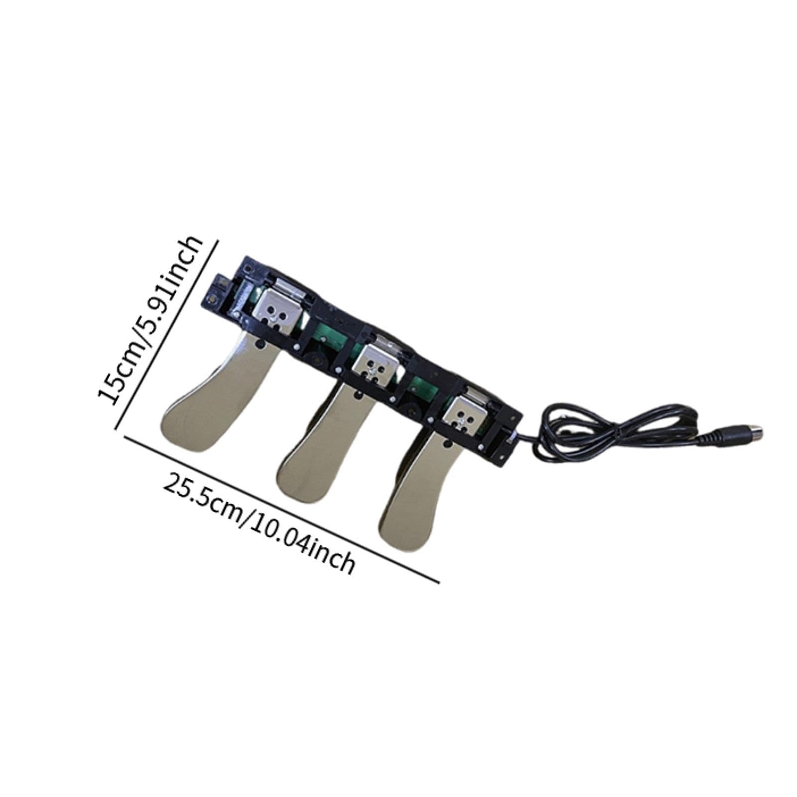 Amagogo Pédalier 3 étapes, Accessoire pour Instrument de Musique, 25,4 X 15 Cm, Pédale de Sustain pour Débutants Professionnels