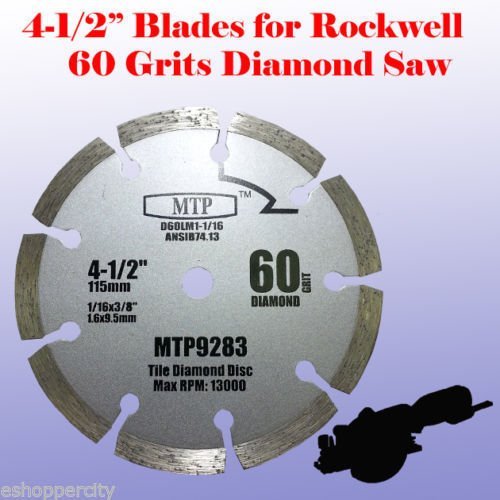 Pack Of 4 Assorted Metal/Wood 4-1/2" 4.5 Inch Circular Saw Blade For Rockwell Compact Rk3441K , Worx Wx429L Rw9281 Rw9282 Rw9283 #TOP3