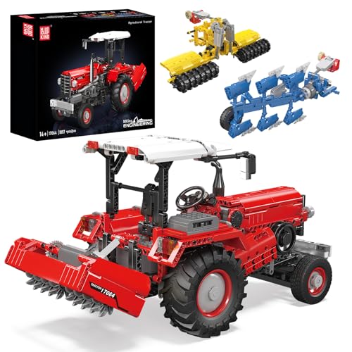 Mould King 17064 �_�Ɨp�g���N�^�[.���f���r���f�B���O�u���b�N�L�b�g�A�����[�g����n�C�e�N3�C��1�g���N�^�[���f����^�t�H�[�N���t�g�r���f�B���O�u���b�N�L�b�g�i1857���ȏ�j