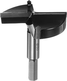 HARFINGTON Broca Forstner de 80 mm (3-5/32 pulgadas) de carburo de tungsteno para madera Forstner para perforación de bisagras, carpintería, color negro