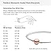 Pandora Moments Two-Tone Bangle - 14k Rose Gold & Sterling Silver Bangle for Women - Compatible Moments Charms - Features Rose & Sterling Silver - Gift for Her - 7.5