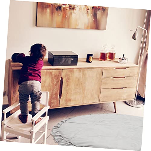 SAFIGLE Kruipende Deken Vloerkleed Indoor Tapijt Baby Kruipen Mat Vloer Speelmatten Voor Peuters Baby Ronde Speelkleed Kruipende Mat Bumper Kussen Baby Kruipen Tapijt Baby Kruipen Mat - Afbeelding 4