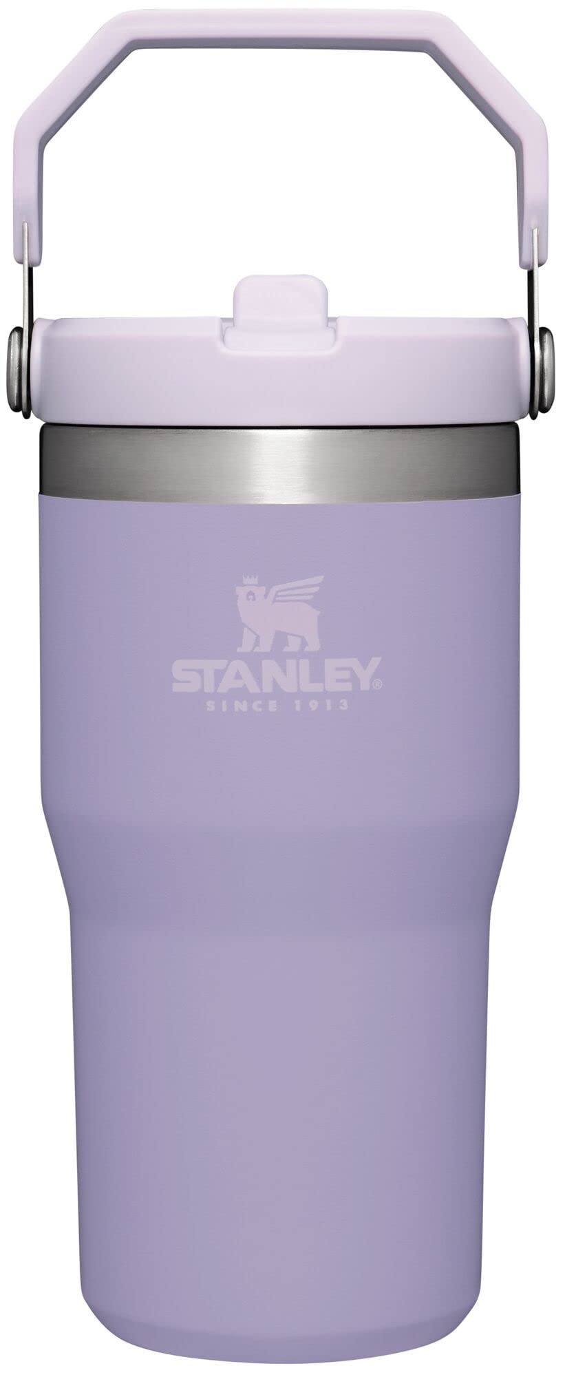 Stanley IceFlow Stainless Steel Tumbler - Vacuum Insulated Water Bottle for Home, and Car Reusable Cup with Straw Leak Resistant Flip Cold for 12 Hours or Iced for 2 Days, Lavender, 20 OZ / 0.59 L