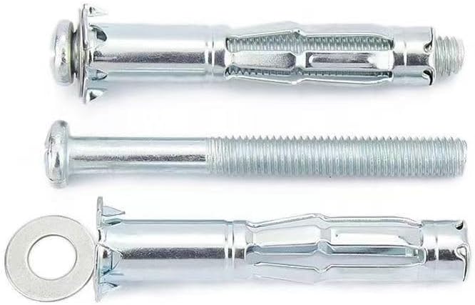 Generic Drywall Anchor Hollow Wall Anchors Hollow Drive Wall Anchor Screws Kit Heavy Molly Bolt Pladur Anchor Point - (Length: 5X65 (20 pcs))