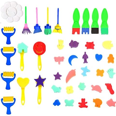 Fycooler Kids Sponge Paint Brushes Set Cover
