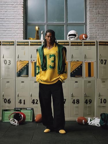 Aelfric Eden Graphic Polo Sweater Women Oversized V Neck Knit Sweaters Y2k Long Sleeve Pullover Vintage Number Sweater Tops3