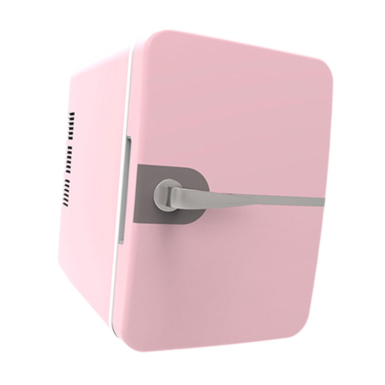 SiaBiced 6L Mini Refrigerator USB Plug Beverage Portable Dormitory Beverage Refrigerator, Pink
