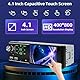 1DIN Autoradio mit 4,1 Zoll Touchscreen - Einzel-DIN FM Autoradio mit Bluetooth 5.0 - Unterstützt Mirror Link, Rückfahrkamera, TF-Karte/USB-Stick/AUX-Eing