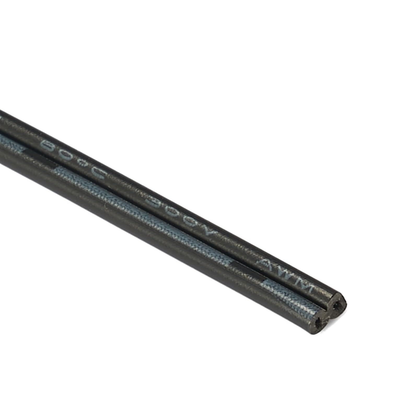 Outdoor Extension 20 AWG Electrical Wire 2/3/4/5/6pin Electrical Wire LED Cable 5-100m LED Extension Cable for RGB Light Solar sheathed(2 pin Black,50meter)