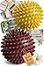 HELDSON® Premium Massageball 2er Set [8cm & 9cm]- Igelball Fußmassage medium, weich - Noppenball - Igelbälle klein - Faszienball Rücken - Massage Ball Faszien - Massageball Fuß - Stachelball Noppen