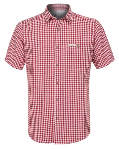 Stockerpoint Herren Renko3 Trachtenhemd, rot, XL