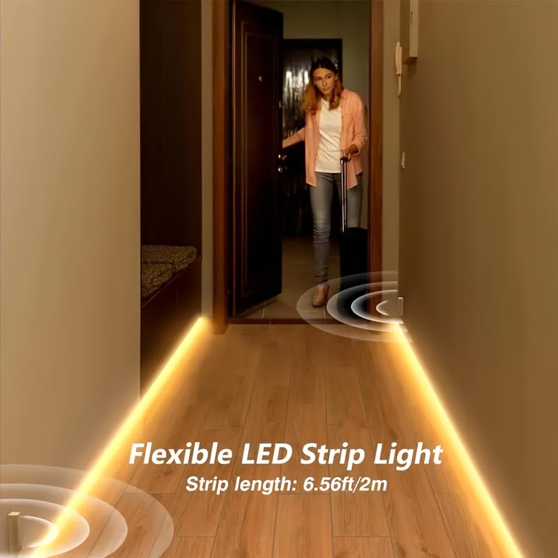 Tira LED con sensor de movimiento 118 pulgadas luz cálida miniatura 5