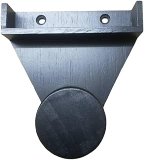 Estante triangular de madera montado en la pared para billar, organizador de almacenamiento, soporte de tiza para sala de billar, accesorio para ahorrar espacio, negro y marrón, 11 cm (negro)