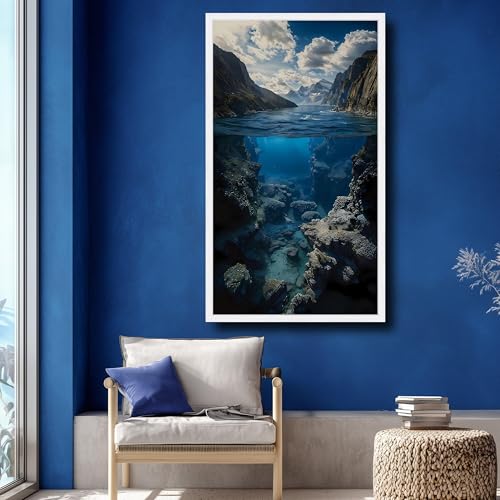 Toile paysage de fjord 70 x 110 cm pour illuminer un mur sombre - 3