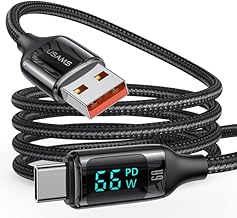 Sponsored You’re seeing this ad based on the product’s relevance to your search query.Learn more about this advertisement enablink USB C Cable, 6A 66W Pd USB C Cable USB C with Screen Qc 4.0 1.2 m Nylon Type C Charging Cable for Phone 15 Pro Samsung Galaxy S21 S20 Huawei Mate 40/30/20 Huawei P40 Oneplus 3 Xiaomi, Type C