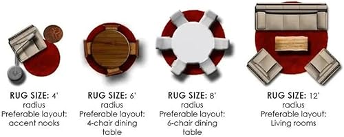 Miniatura 7 de Alfombra de yute de 2 pies  Alfombra redonda de yute tejida a mano para entrada, pasillo, patio interior y exterior  Alfombras ecológicas de granja