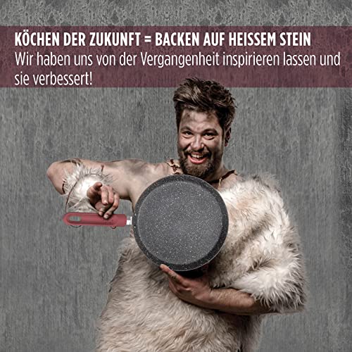 Crepe Pfanne 25cm Induktion - Premium Pfannkuchenpfanne aus Aluminiumguss mit Antihaftbeschichtung, Für alle Herdarten inkl. Rezept E-Book, PFOA-frei – Bild 4