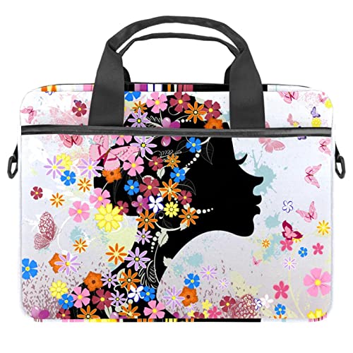 Sacoche ordinateur portable 13 pouces légère et fine à imprimé papillon