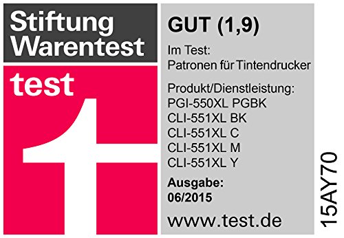 Canon PGI-550XL PGBK Cartuccia d'inchiostro, 1 pezzo - Immagine 4