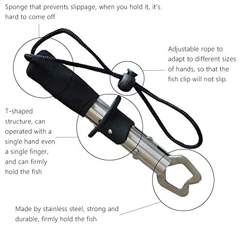 nonebrand Master Srlin Fish Hook Remover Tool,Includes Squeeze-Out Fish Hook Separator Tools and Fish Gripper.Minimize Injuries Fishing.Fishing Hook Remover,Fishing Tools,Fish Scale,Fish Lip Gripper - Thumbnail 3