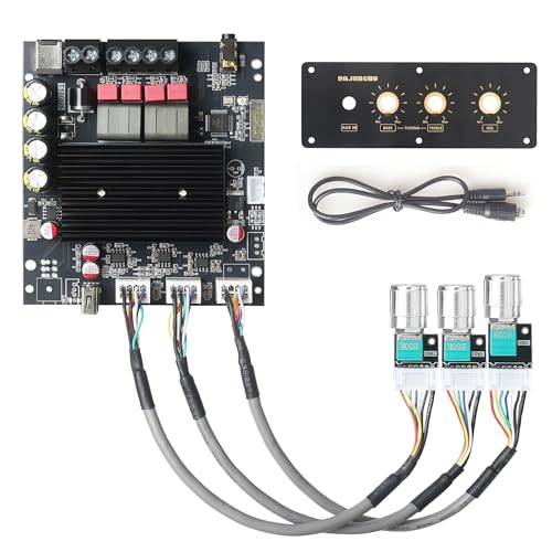 T100HS-W Power Amplifier Board Bluetooth5.2 TPA3221 Chip 2.0 Channel 100W×2,Audio Power Amplifier
