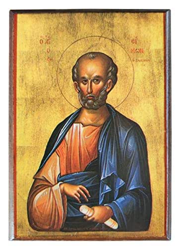 Icône Orthodoxe Grecque Sainte Paisios Bois Massif 20x10cm - Lithographie, Main, Décoration Religieuse
