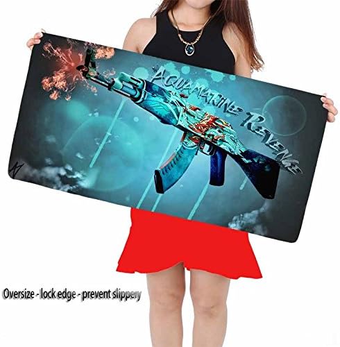 Large gaming CSGO mouse pad sniper shooting gun game precision lock edge skid player speed control laptop keyboard mat 700x300mm