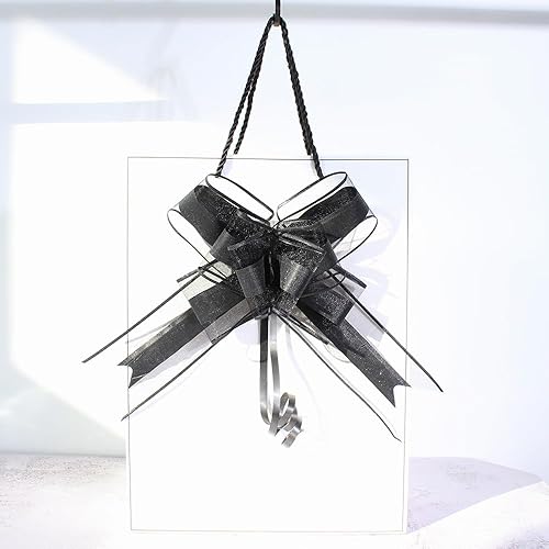 Miniatura 28 de WEWILUCK Lazos de regalo para regalos, lazos rosas para envolver regalos, lazos de regalo con cinta para bodas, despedidas de soltera y decoración