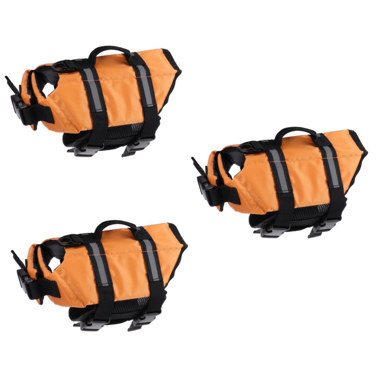 Levemolo 3pcs Neoprene Dog for Small Buoyancy Vest Reflective Comfortable Texture