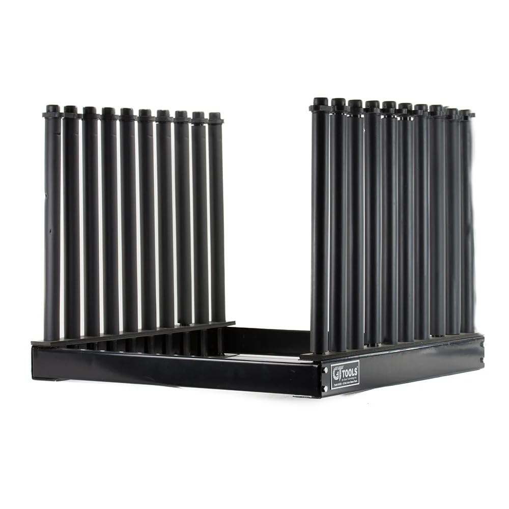 GT Tools 9-Slot Glass Rack, Windshield Glass Carrier, Safe & Durable Transportation for Replacement Glass